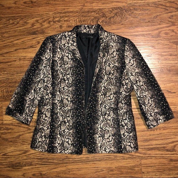 Preston & York Jackets & Blazers - Preston & York Snake Python Print Blazer Size 16 Shoulder Pads